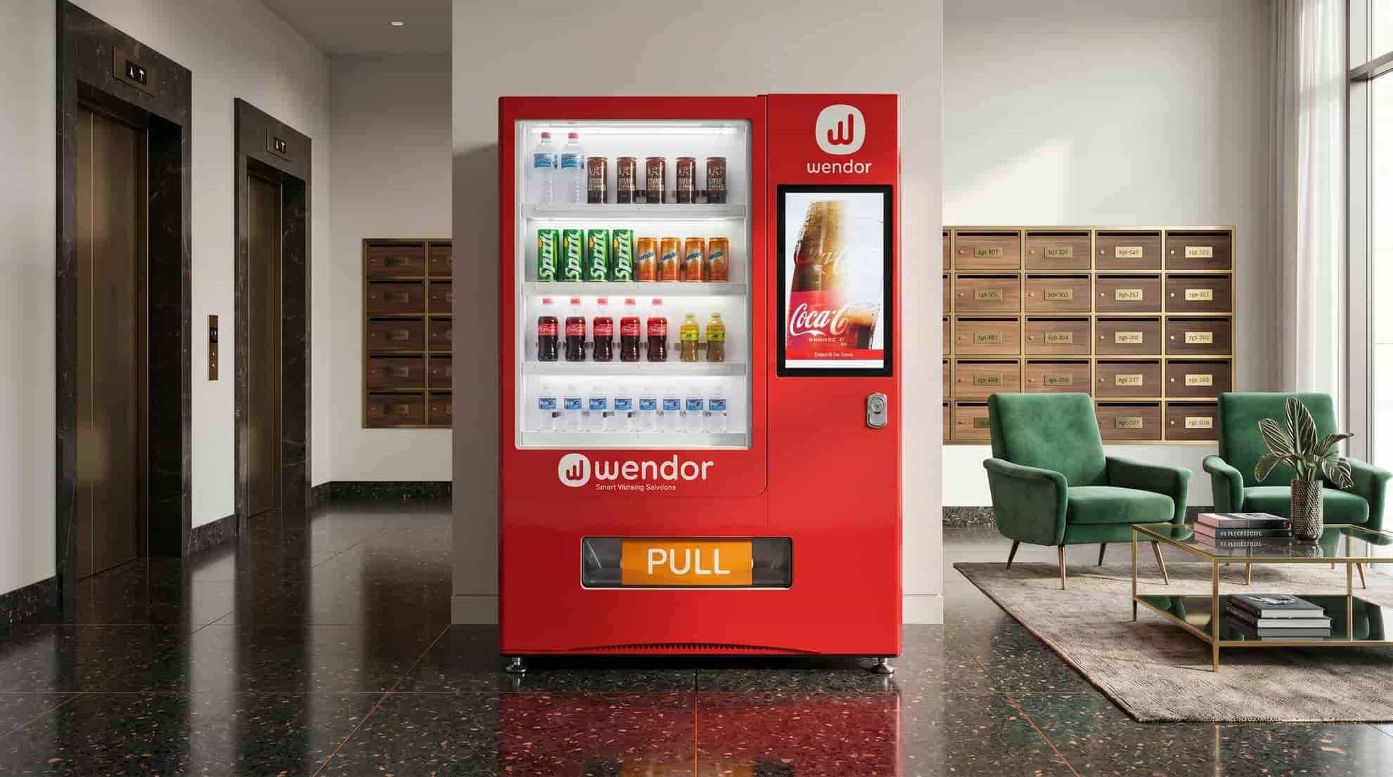 Residential community convenience vending setup